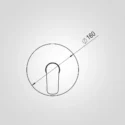 Concealed Bath Shower 1F - 63300CP Dimension