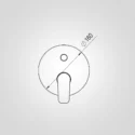 Concealed Bath Shower 2F - 63301CP Dimension