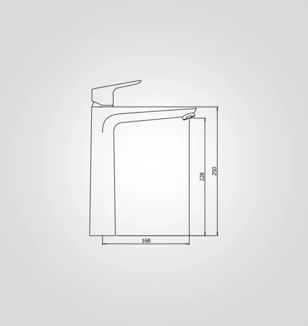 Tall Basin Mixer - 63101CP DM